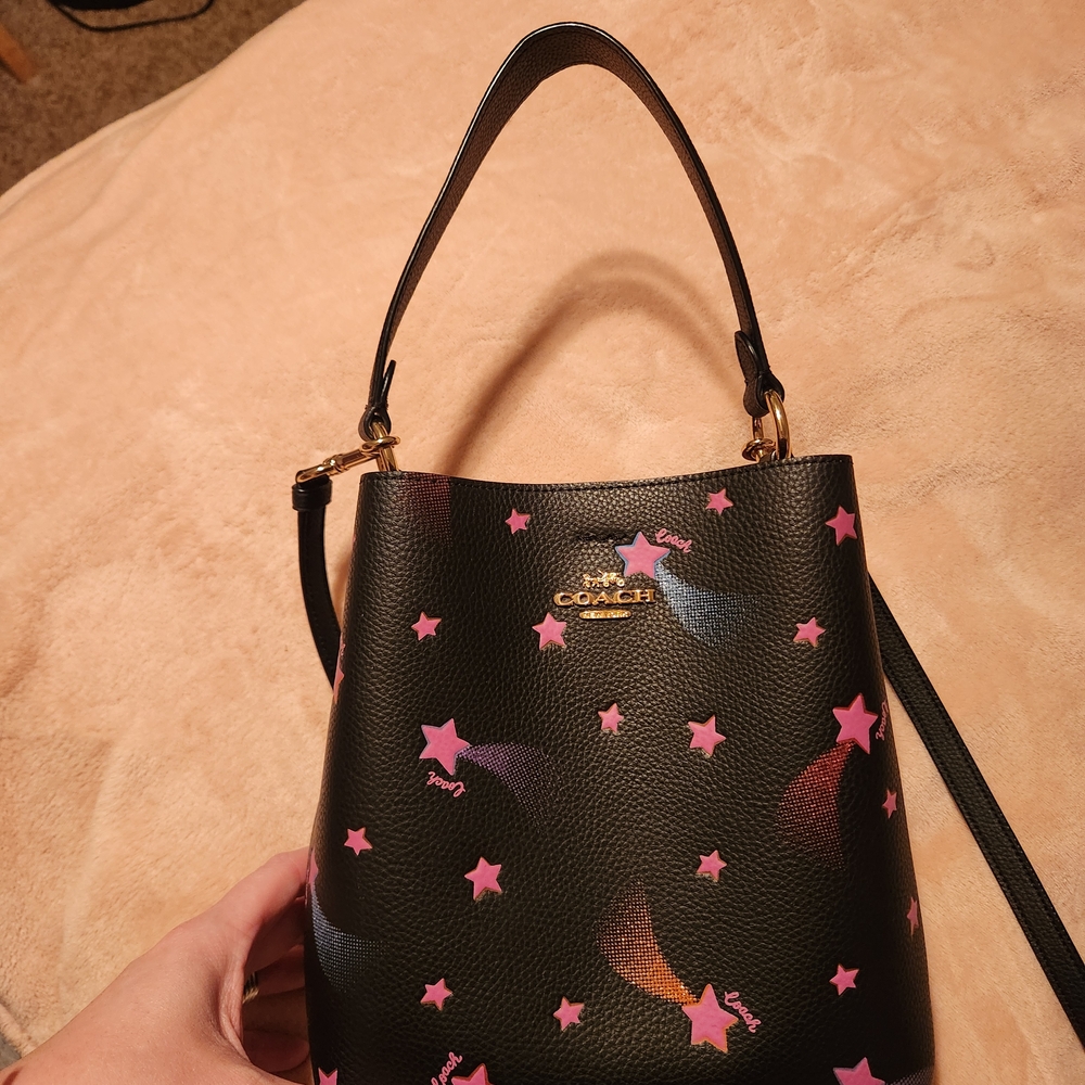 Coach Black and Pink Star Women's Bag